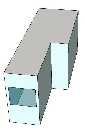 Figura 24: Apartamento no Gama com ambiente (quarto) com saliência.