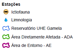 NOVOS ESTUDOS Campanhas trimestrais para caracterização da qualidade da água e levantamento da ictiofauna Campanha de águas baixas - setembro de 2013 Campanha de enchente - novembro / dezembro de