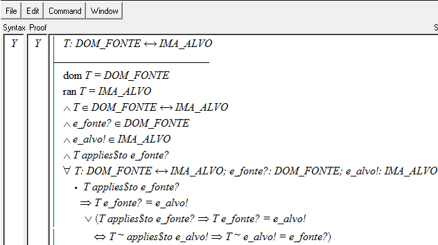 109 Generalizamos que para todo ( ) e qualquer que seja uma transformação T aplicada do DOM_FONTE para o IMA_ALVO, tem-se um elemento e_fonte? pertencente ( ) ao DOM_FONTE e um elemento e_alvo!