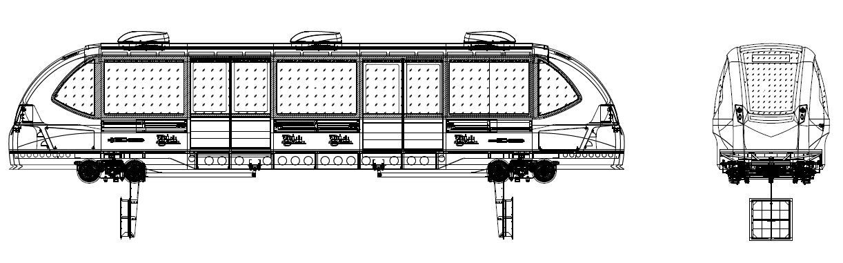 VEÍCULO A-100 DIMENSÕES COMPRIMENTO: 14.