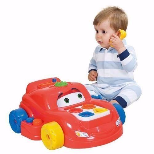 0 a 3 anos - Meninos Play Time Carro Cotiplas Adorável carro de atividades elaborado para a primeira idade para divertir e ajudar na coordenação motora da criança,