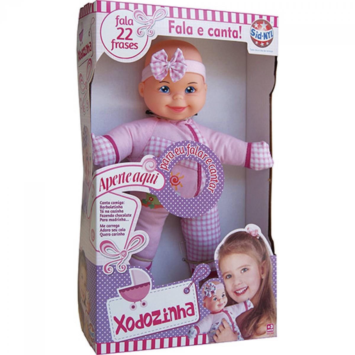 0 a 3 anos - Meninas Xodozinha Sid Nyl Agora brincar de boneca vai ficar muito mais real com a Boneca Xodozinha da Sid-Nyl.