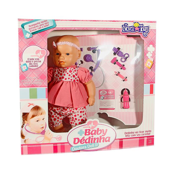 5 a 7 anos - Meninas Baby Dédinha Doutora Nova Toys A Dédinha está dodói e