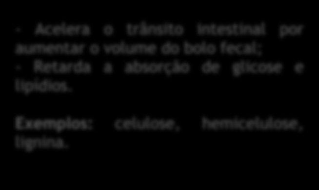 As fibras estão presentes exclusivamente nos vegetais formando a estrutura de raízes, caules, folhas, cascas dos frutos e das sementes.