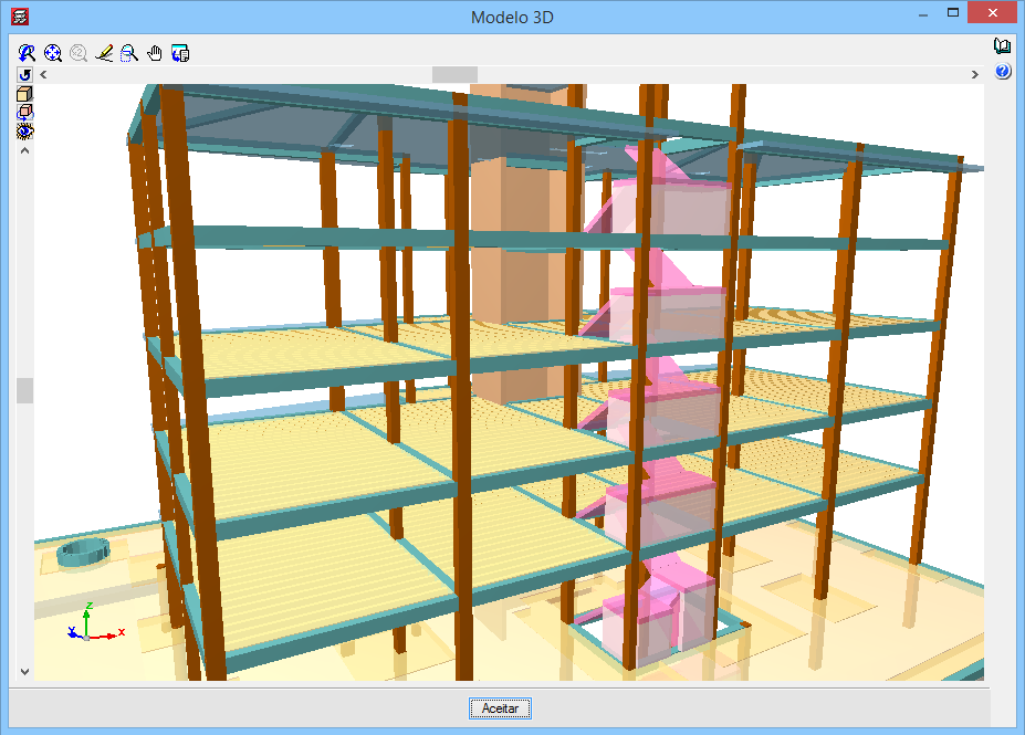 139 Fig. 1.297 1.4.14. Estrutura 3D integrada Pretende-se introduzir uma estrutura metálica que estará conectada ao edifício em betão armado.