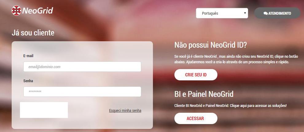 ACESSO AO PORTAL O fornecedor deve digitar a nota fiscal no Portal do NeoGrid através do link: https://id.neogrid.