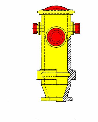Anexo B Cores padrão para a identificação da vazão dos hidrantes urbanos a) hidrante com vazão maior do que 2.