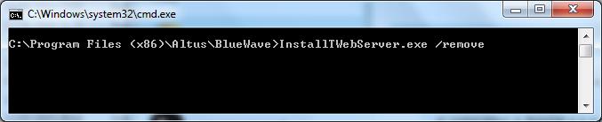 Figura 6-135. Utilitário InstallTWebServer Na sequência verifique se o TWebServer está definido para iniciar automaticamente. Abra o Editor do Registro do Windows (regedit.