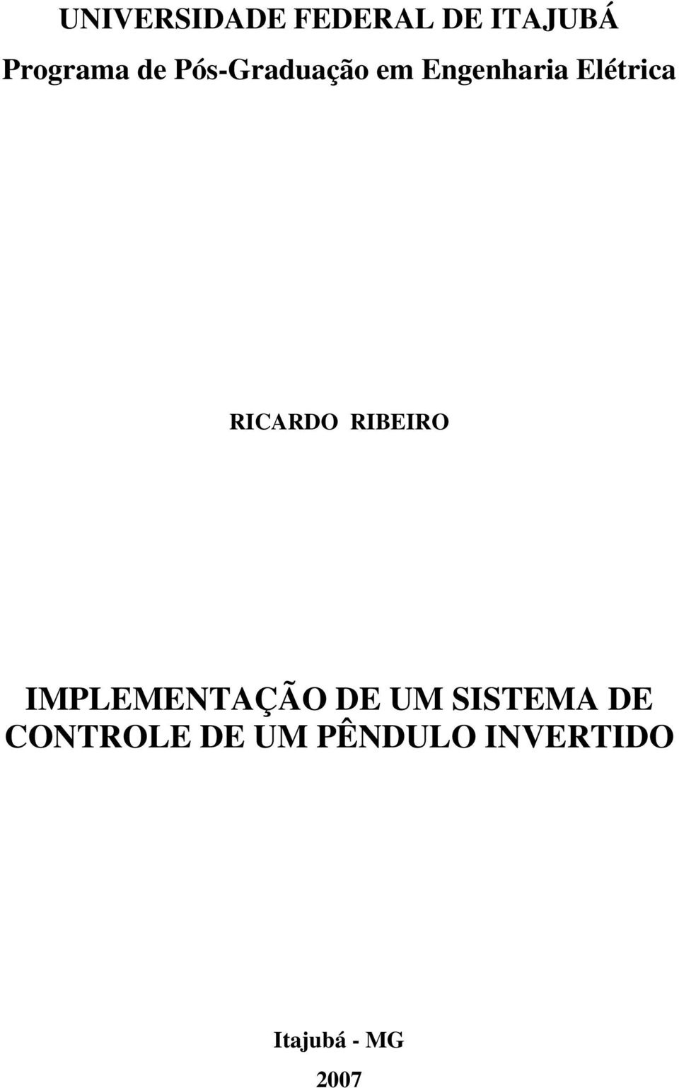 RIBEIRO IMPLEMENTAÇÃO DE UM SISTEMA DE