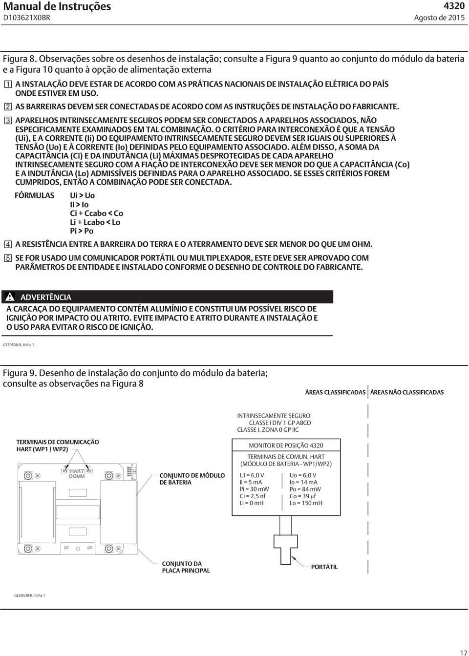 PRÁTICAS NACIONAIS DE INSTALAÇÃO ELÉTRICA DO PAÍS ONDE ESTIVER EM USO. AS BARREIRAS DEVEM SER CONECTADAS DE ACORDO COM AS INSTRUÇÕES DE INSTALAÇÃO DO FABRICANTE.