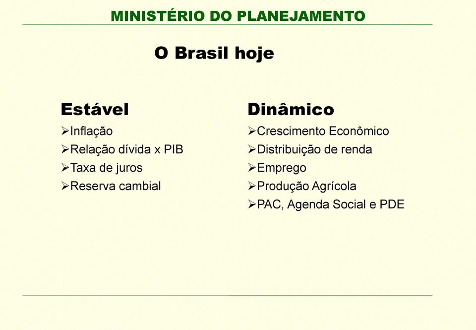 Crescimento Econômico Distribuição de renda