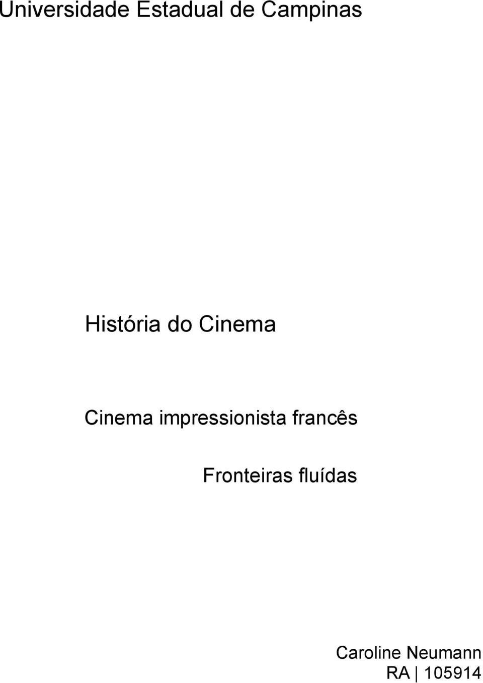 Cinema impressionista francês