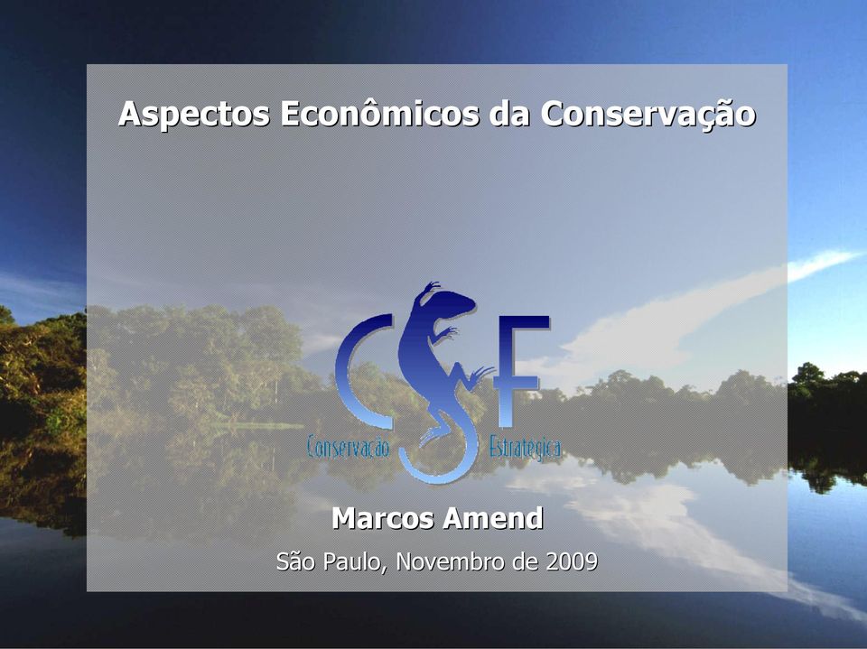 Conservação Marcos