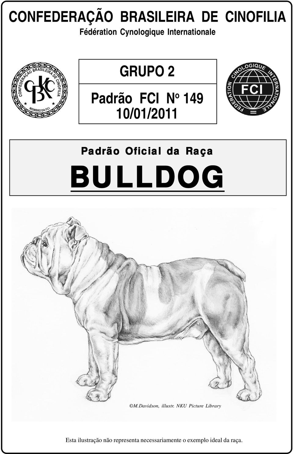 Oficial da Raça BULLDOG M.Davidson, illustr.