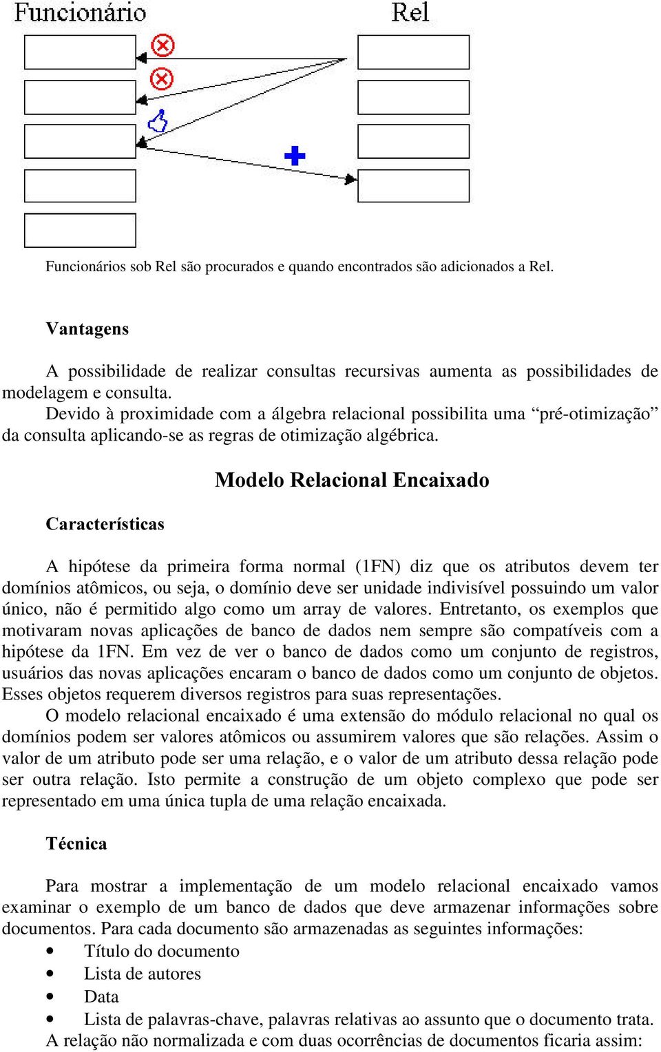 0RGHOR5HODFLRQDO(QFDL[DGR &DUDFWHUtVWLFDV A hipótese da primeira forma normal (1FN) diz que os atributos devem ter domínios atômicos, ou seja, o domínio deve ser unidade indivisível possuindo um