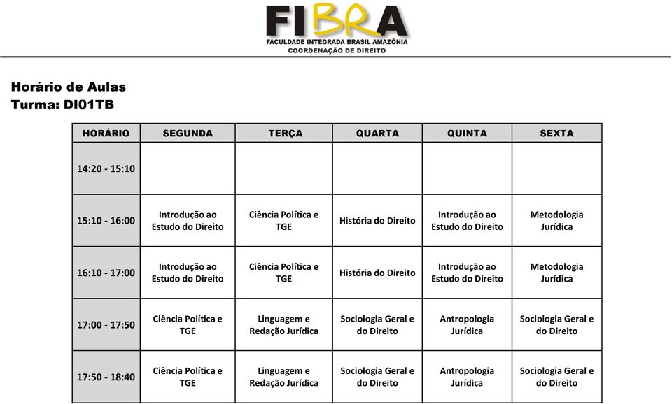 Estudo do Metodologia 17:00-17:50 Linguagem e Redação do