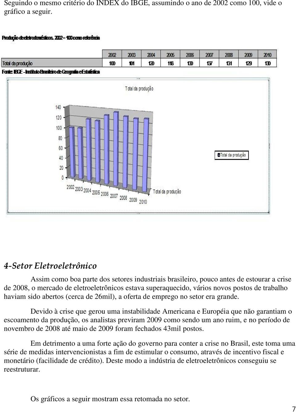 trabalho haviam sido abertos (cerca de 26mil), a oferta de emprego no setor era grande.