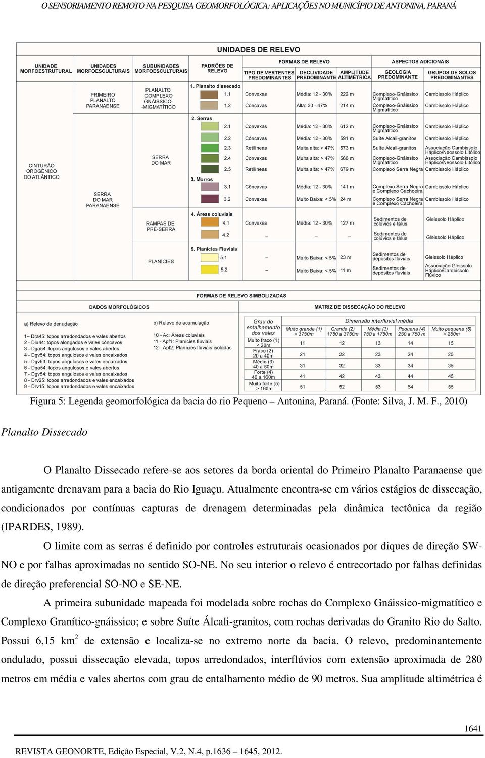 Atualmente encontra-se em vários estágios de dissecação, condicionados por contínuas capturas de drenagem determinadas pela dinâmica tectônica da região (IPARDES, 1989).