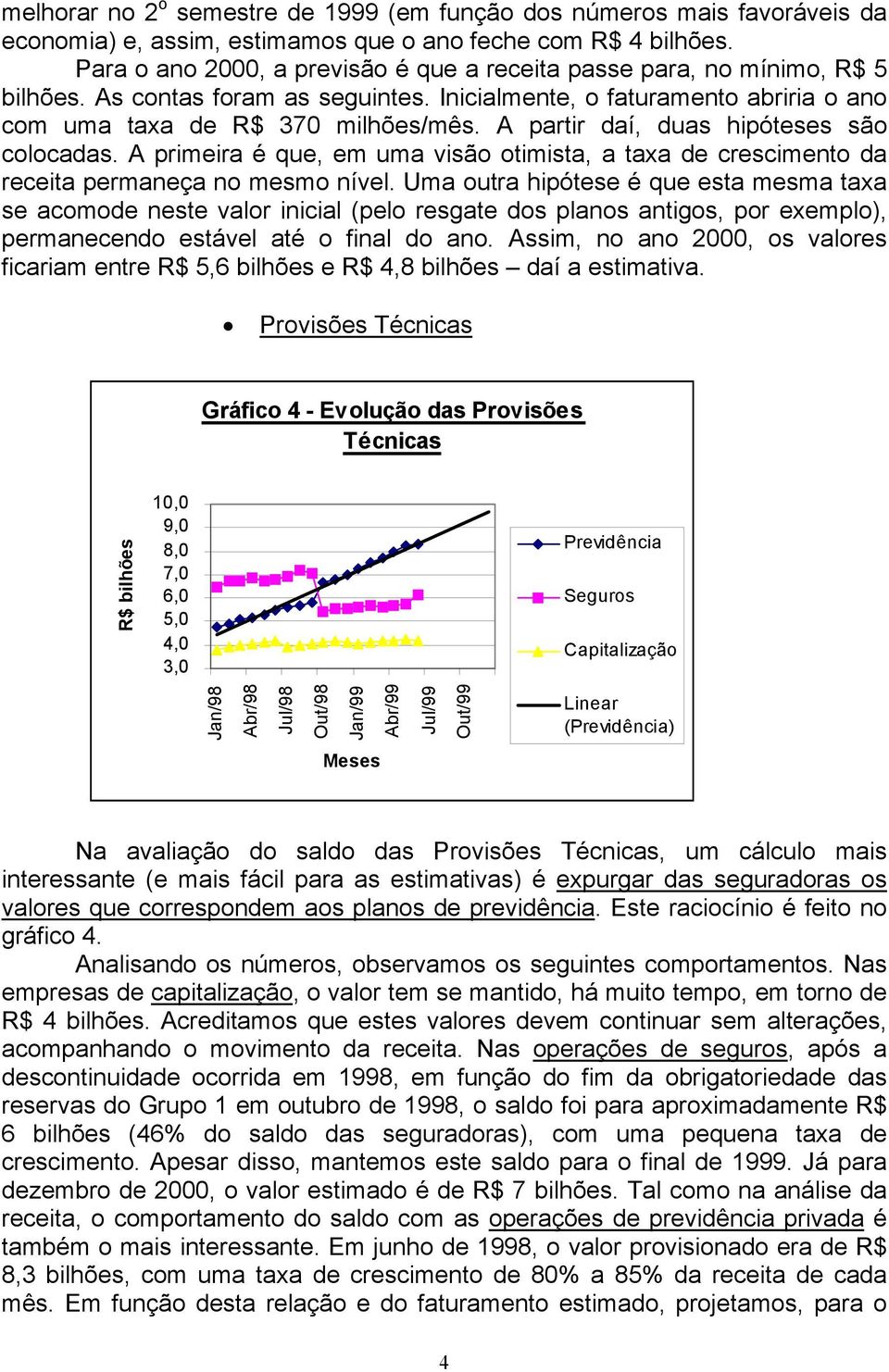 A partir daí, duas hipóteses são colocadas. A primeira é que, em uma visão otimista, a taxa de crescimento da receita permaneça no mesmo nível.