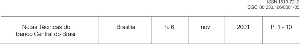 do Brasília n 6 nov 2001 P