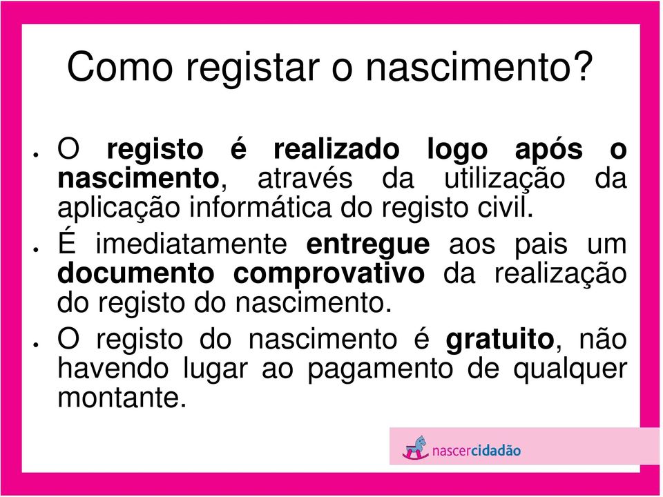 informática do registo civil.