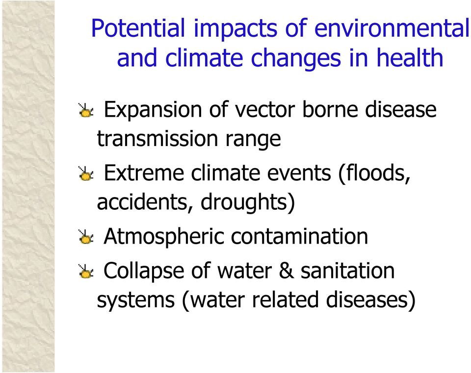 climate events (floods, accidents, droughts) Atmospheric