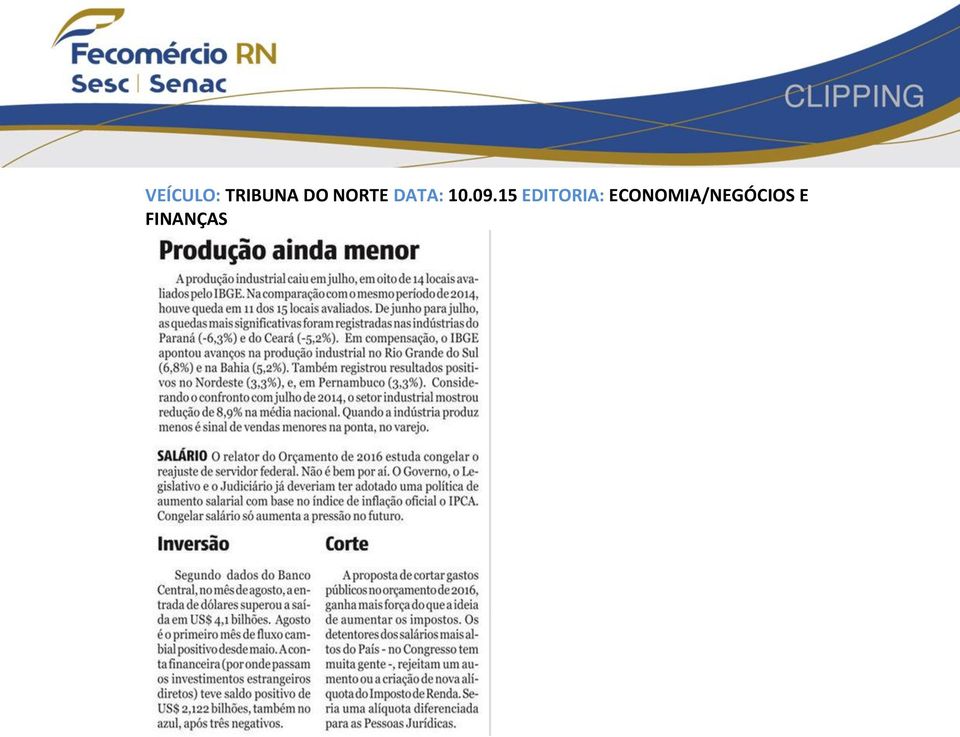 15 EDITORIA: