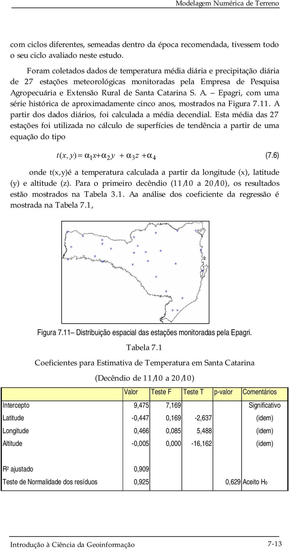 ropecuária e Extensão Rural de Santa Catarina S. A. Epagri, com uma série histórica de aproximadamente cinco anos, mostrados na Figura 7.11.