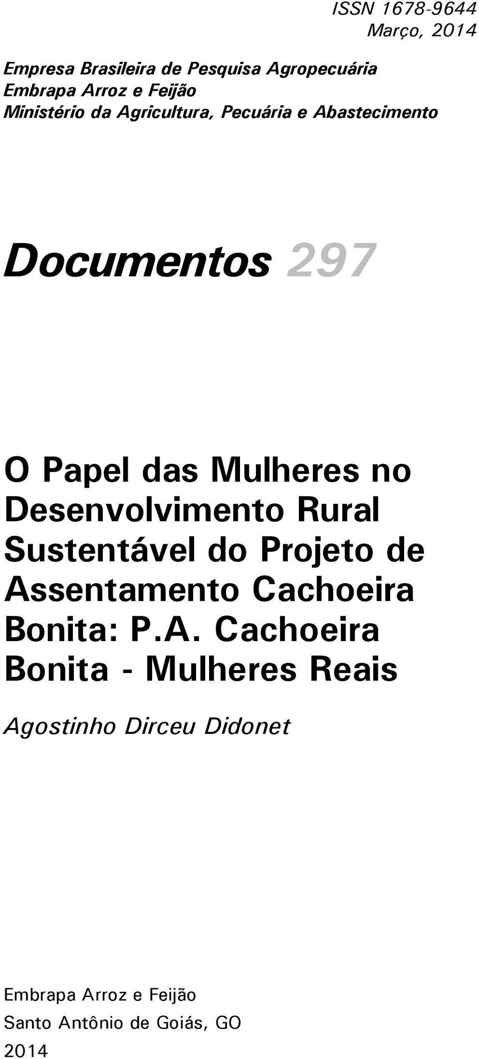 Desenvolvimento Rural Sustentável do Projeto de As