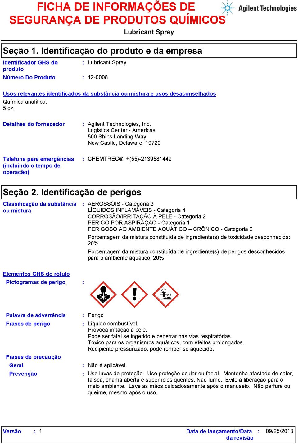 desaconselhados Química analítica. 5 oz Detalhes do fornecedor Agilent Technologies, Inc.