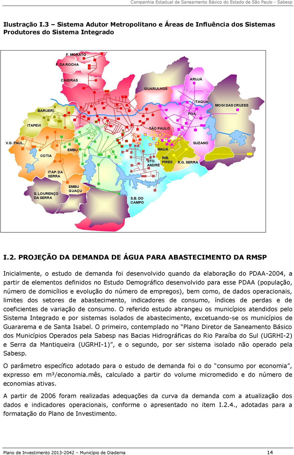 STO. RIBEIRÃO PIRES PIRES ANDRÉ R.G. SERRA ITAP. DA SERRA S. S.LOURENÇO DA DA SERRA EMBU GUAÇU S.B.DO S.B. CAMPO DO CAMPO I.2.