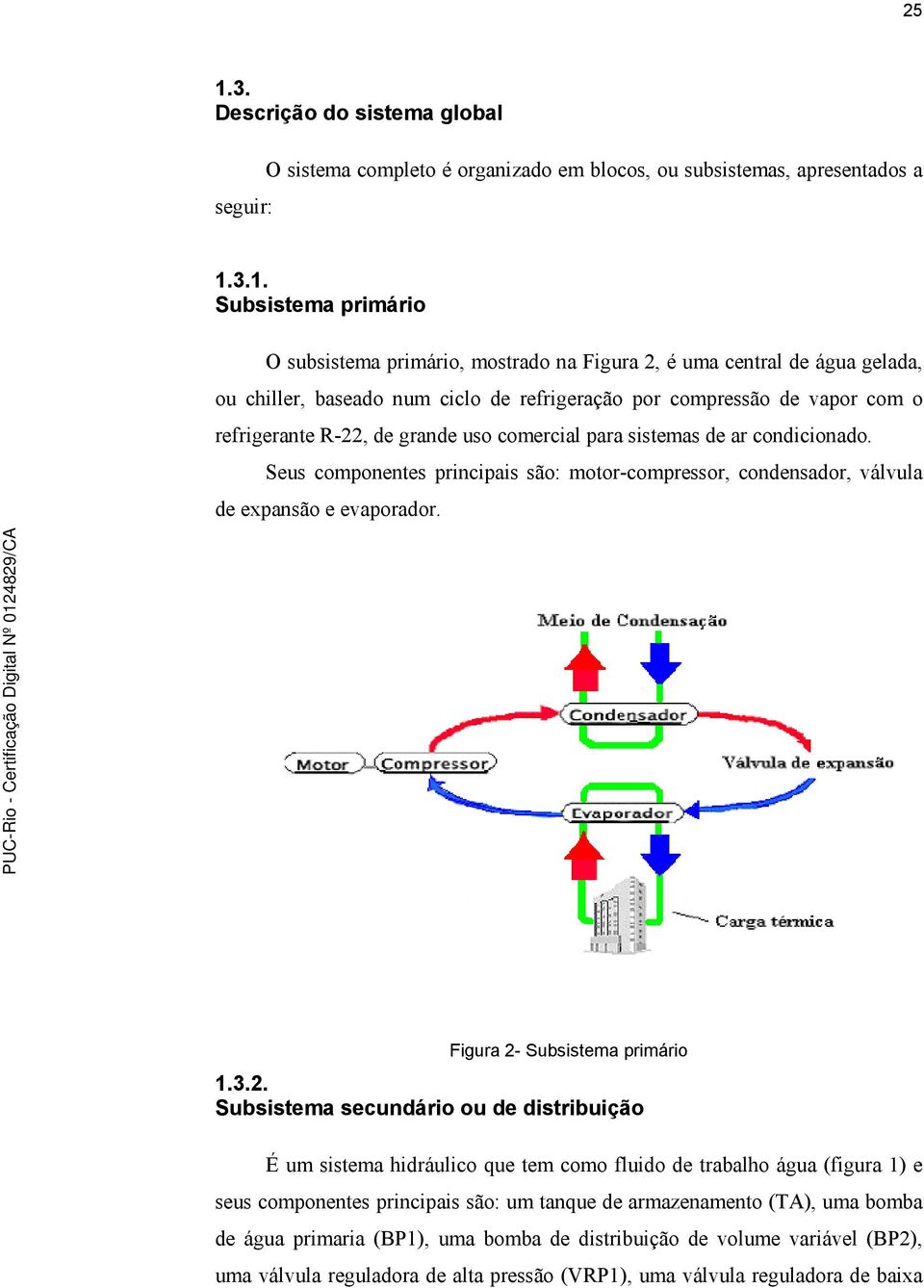 Seus componentes principais são: motor-compressor, condensador, válvula de expansão e evaporador. Figura 2-