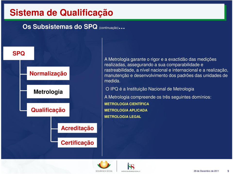 e internacional e a realização, manutenção e desenvolvimento dos padrões das unidades de medida.