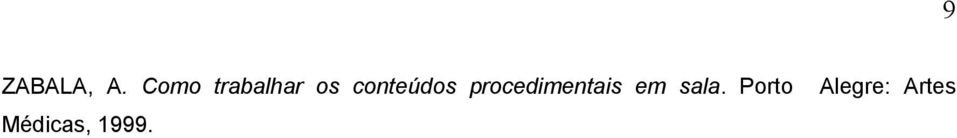 conteúdos procedimentais