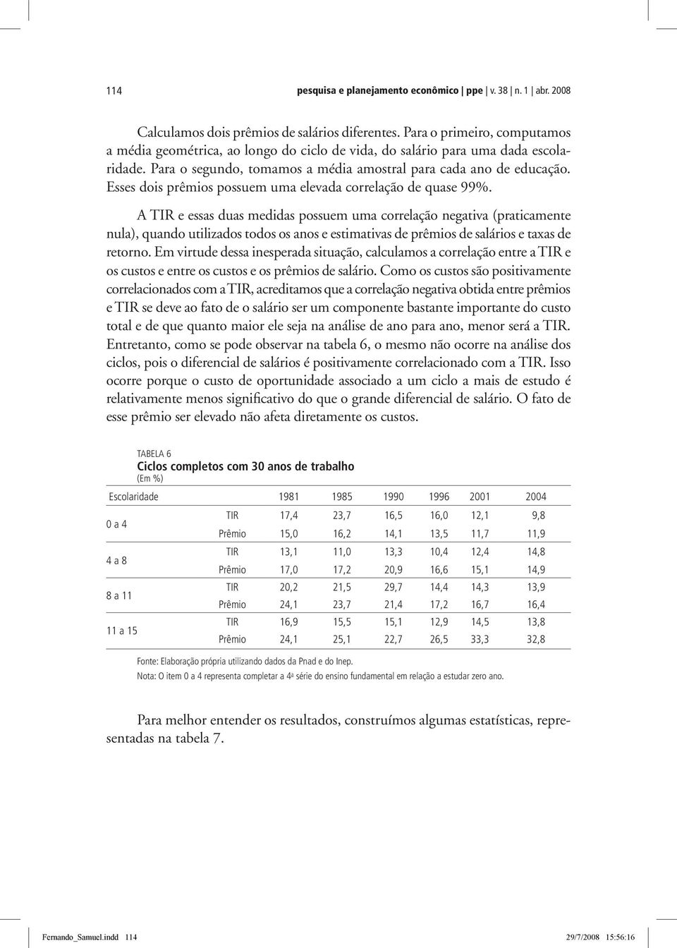 Esses dois prêmios possuem uma elevada correlação de quase 99%.