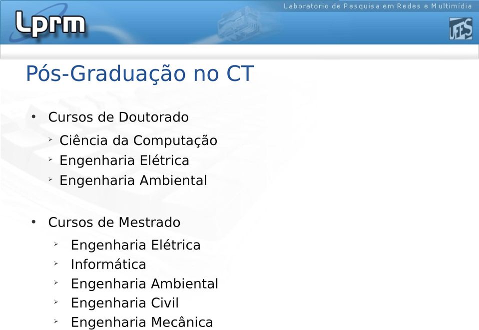 Cursos de Mestrado Engenharia Elétrica Informática