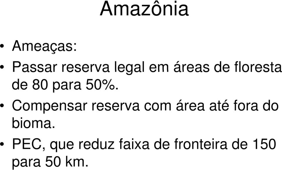 Compensar reserva com área até fora do