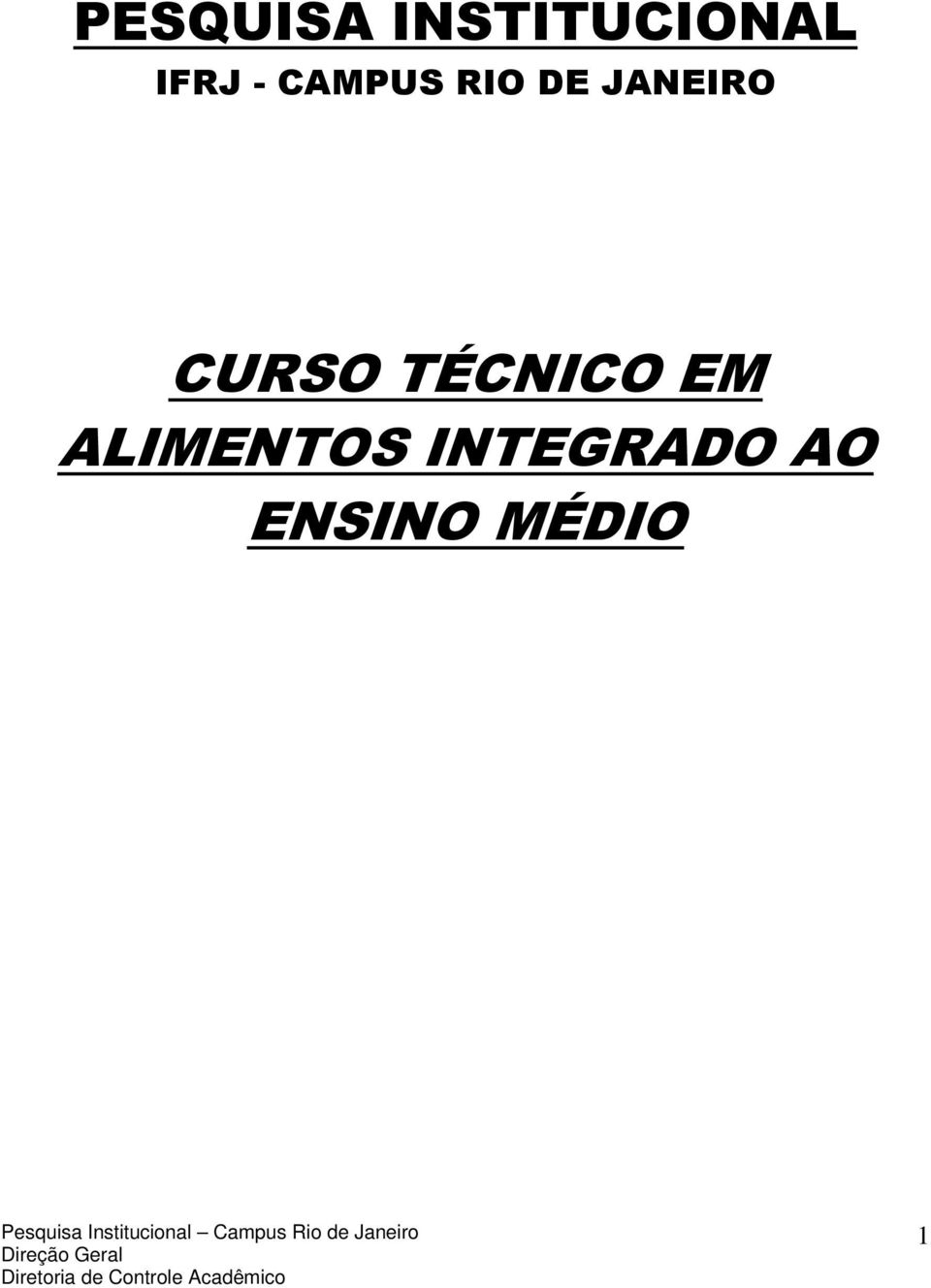 JANEIRO CURSO TÉCNICO EM