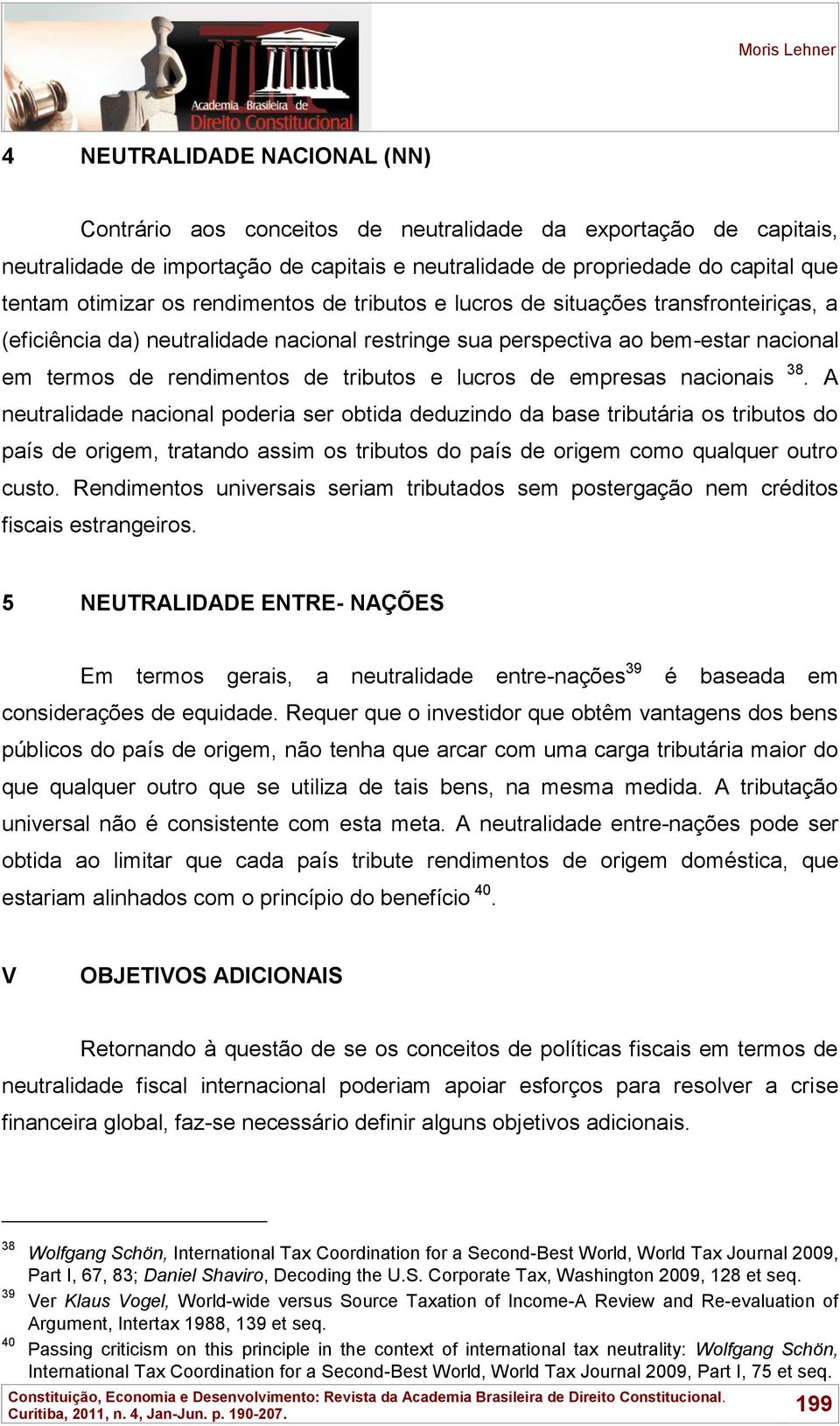 tributos e lucros de empresas nacionais 38.