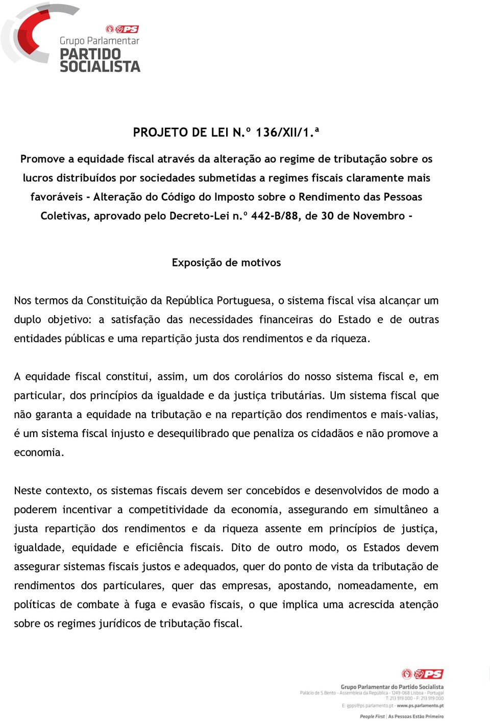 Imposto sobre o Rendimento das Pessoas Coletivas, aprovado pelo Decreto-Lei n.