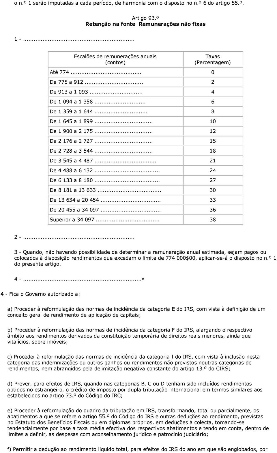 .. 12 De 2 176 a 2 727... 15 De 2 728 a 3 544... 18 De 3 545 a 4 487... 21 De 4 488 a 6 132... 24 De 6 133 a 8 180... 27 De 8 181 a 13 633... 30 De 13 634 a 20 454... 33 De 20 455 a 34 097.