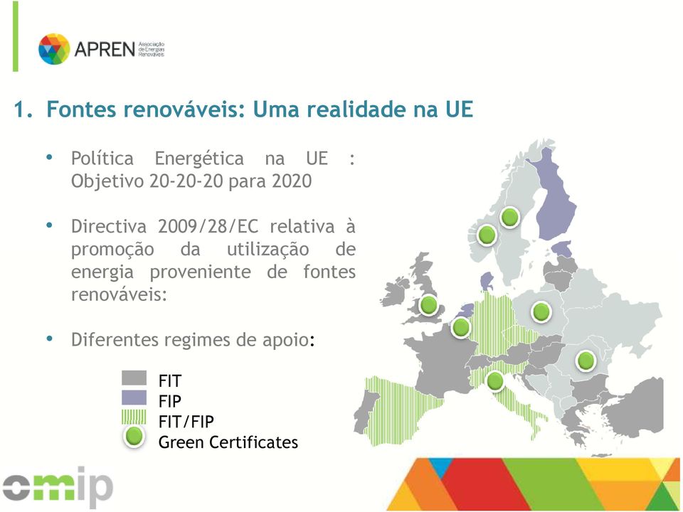 promoção da utilização de energia proveniente de fontes