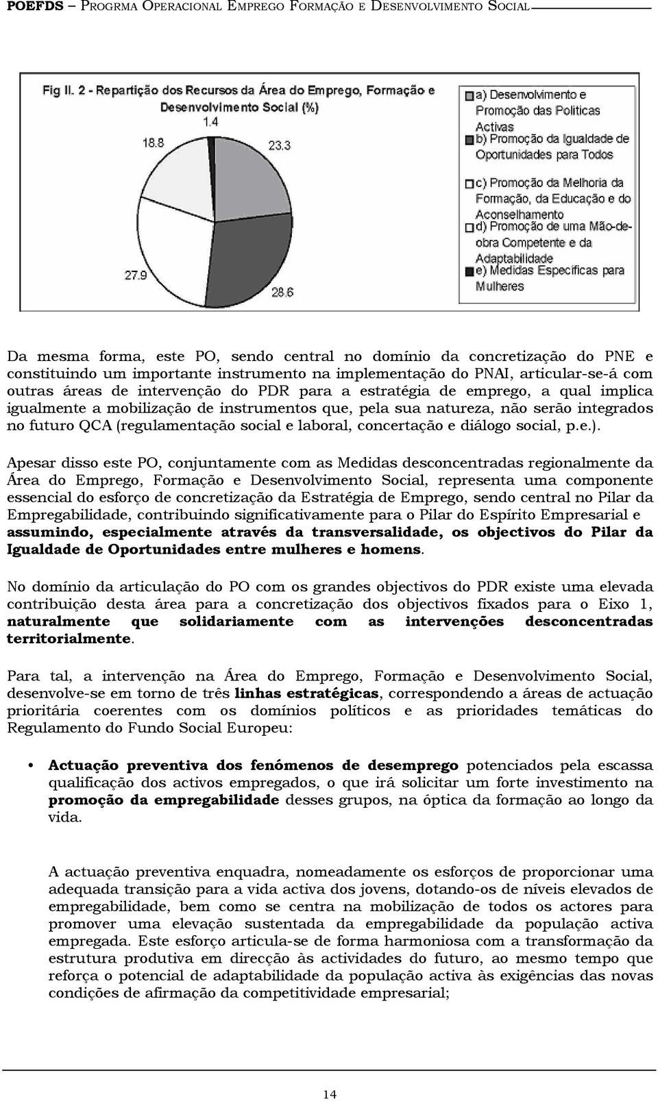 integrados no futuro QCA (regulamentação social e laboral, concertação e diálogo social, p.e.).