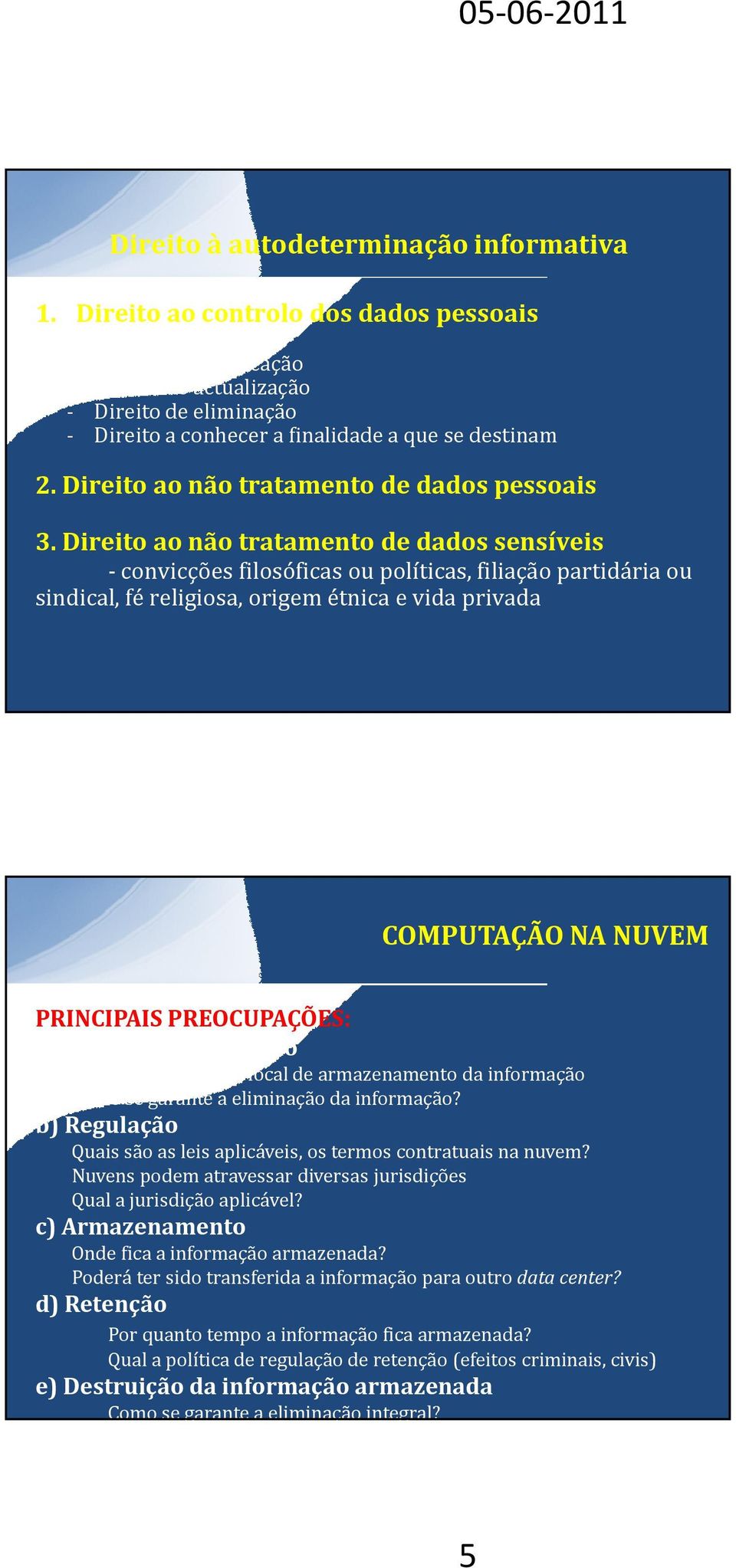 Direito ao não tratamento de dados pessoais 3.