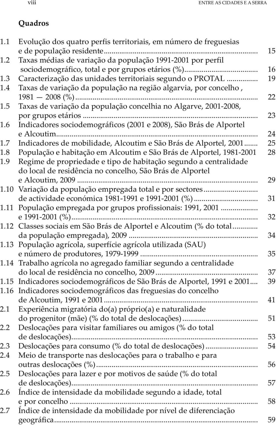 4 Taxas de variação da população na região algarvia, por concelho, 1981 2008 (%)... 22 1.5 Taxas de variação da população concelhia no Algarve, 2001-2008, por grupos etários... 23 1.