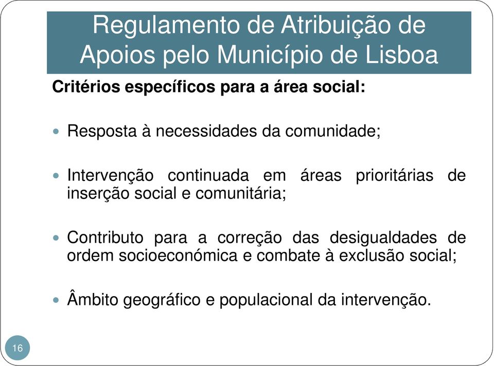 comunitária; Contributo para a correção das desigualdades de ordem