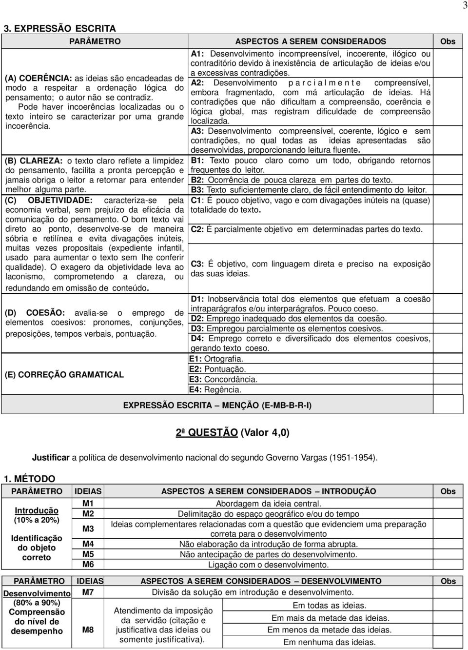 (B) CLAREZA: o texto claro reflete a limpidez do pensamento, facilita a pronta percepção e jamais obriga o leitor a retornar para entender melhor alguma parte.