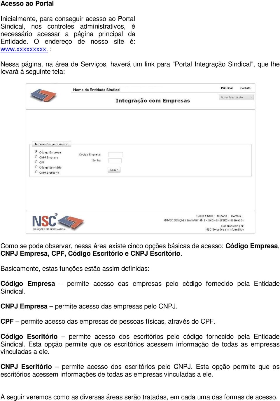 Empresa, CNPJ Empresa, CPF, Código Escritório e CNPJ Escritório.