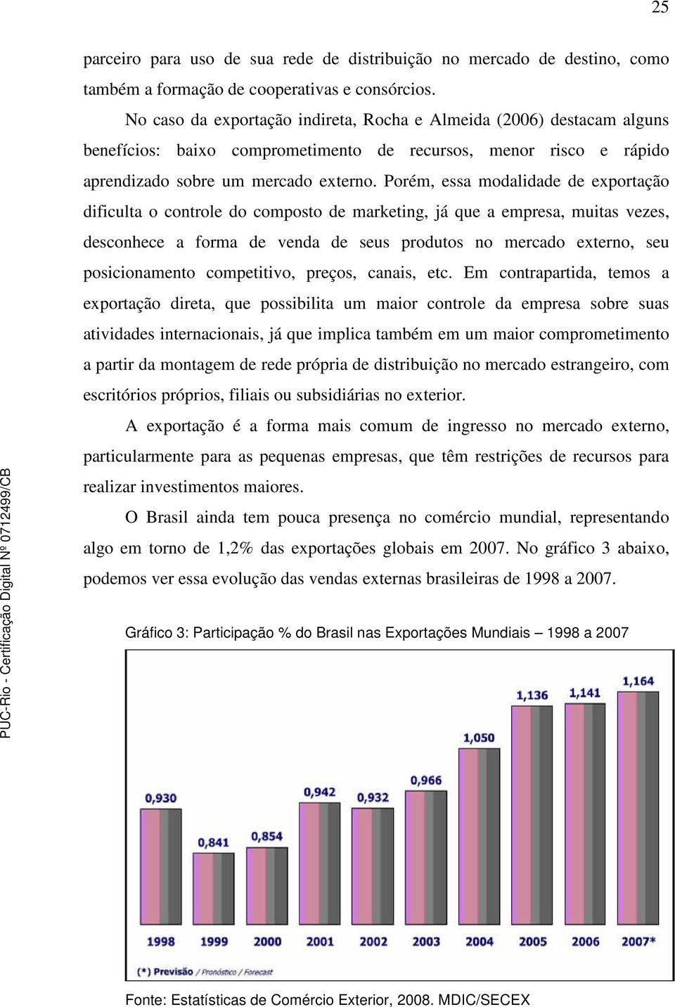 Porém, essa modalidade de exportação dificulta o controle do composto de marketing, já que a empresa, muitas vezes, desconhece a forma de venda de seus produtos no mercado externo, seu posicionamento