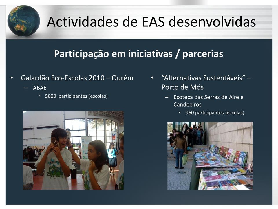 participantes (escolas) Alternativas Sustentáveis Porto de